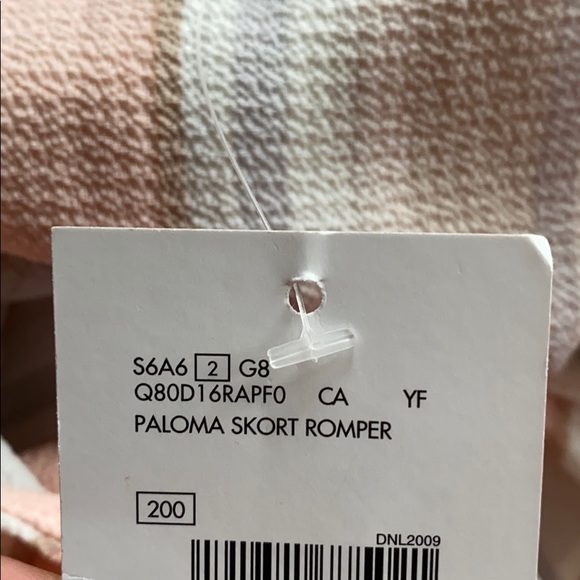 GUESS “Paloma” Romper NEW Pastel Stripe Pink Pearl - Picture 7 of 7